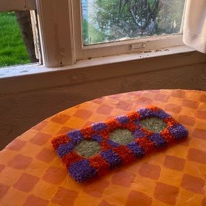 Funky Rug Wall Hanging Coaster Catch All Retro Style